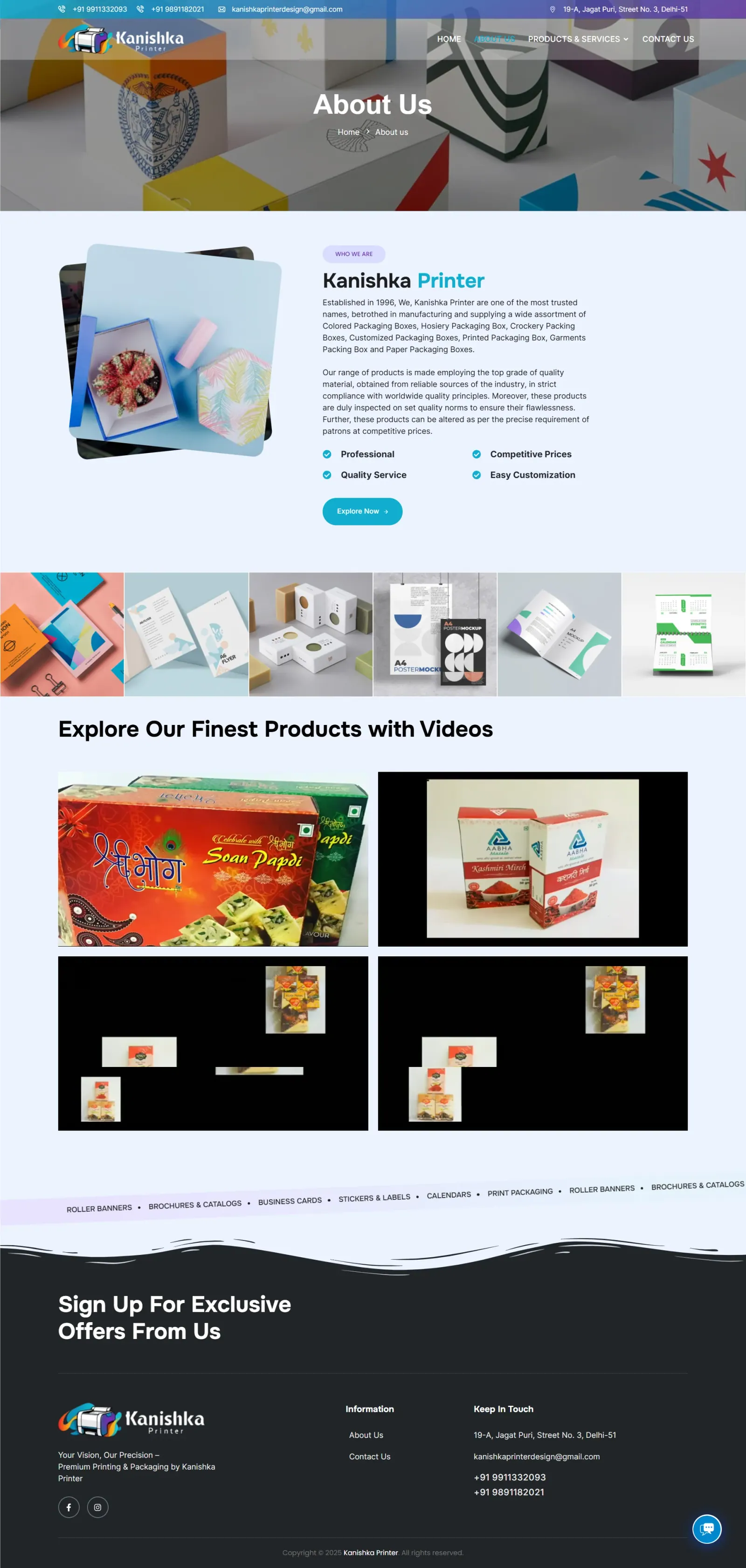 Kanishka Printers About Us